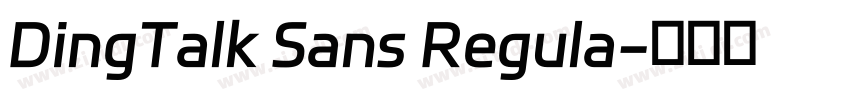 DingTalk Sans Regula字体转换